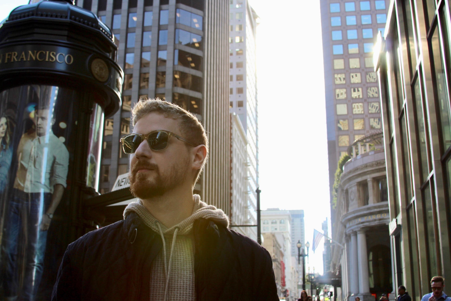 Alex Camp in downtown San Francisco